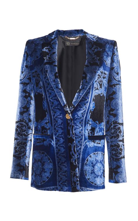 versace velvet evening jacket|Versace coats for women.